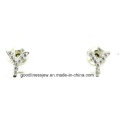 Mulheres Moda Letra Y Brinco Prata 925 Sterling Prata Stud Rhodium e Ouro Plating Atacado E6395